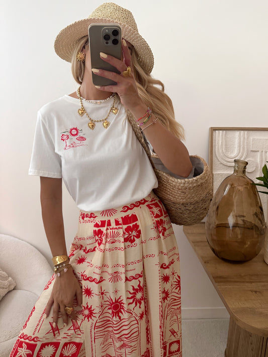 TARONE summer print T-shirt