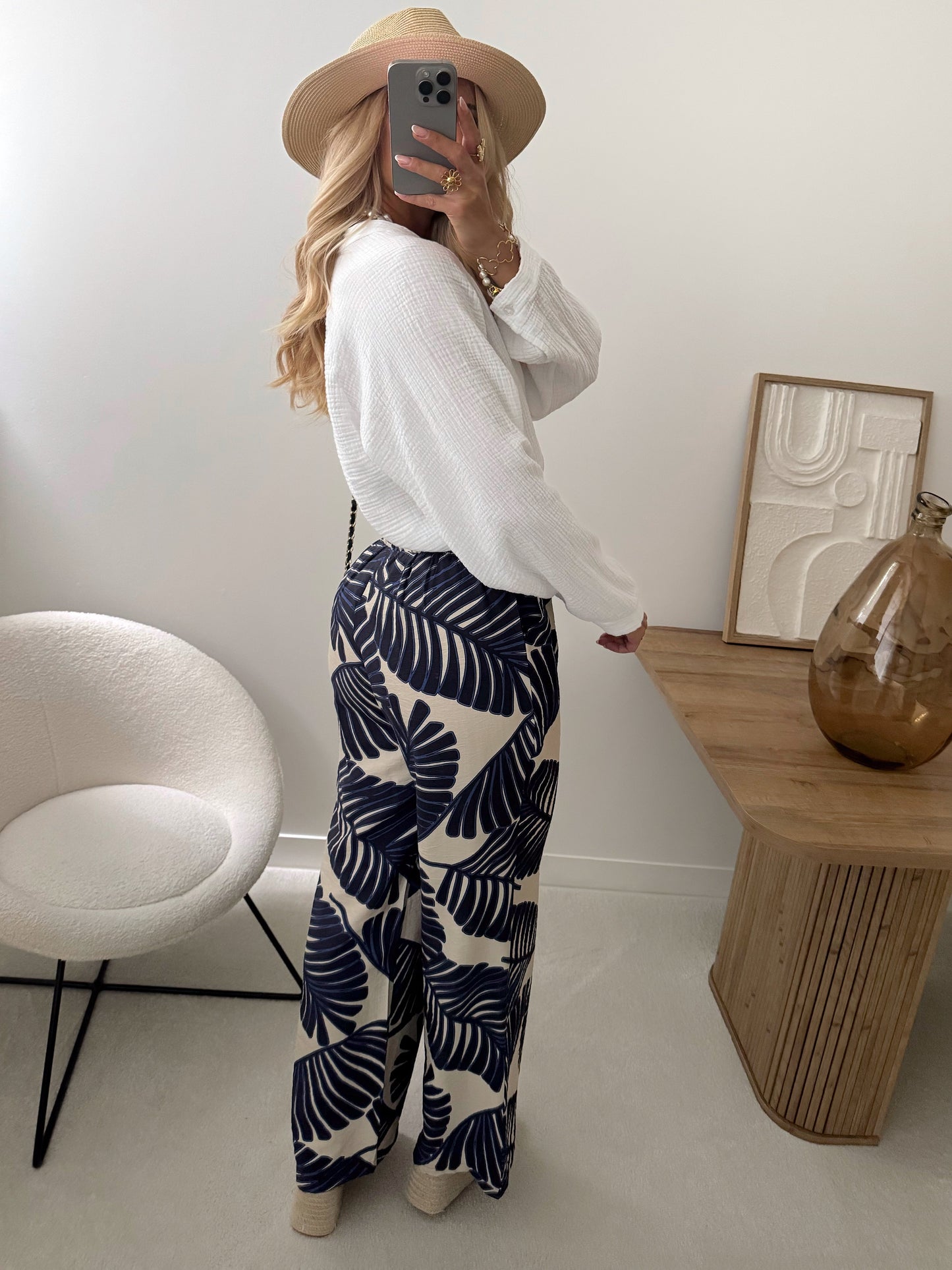 TIBERIUS print pants