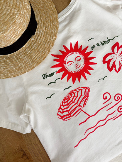 TARONE summer print T-shirt