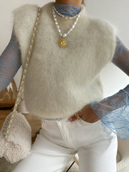 JORDYNE lace top - blue