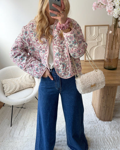 Jean taille haute wide-leg bleu brut PATTI