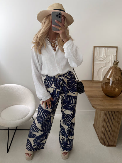 TIBERIUS print pants