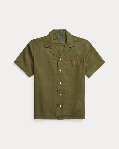 Chemise safari Classic Fit en lin